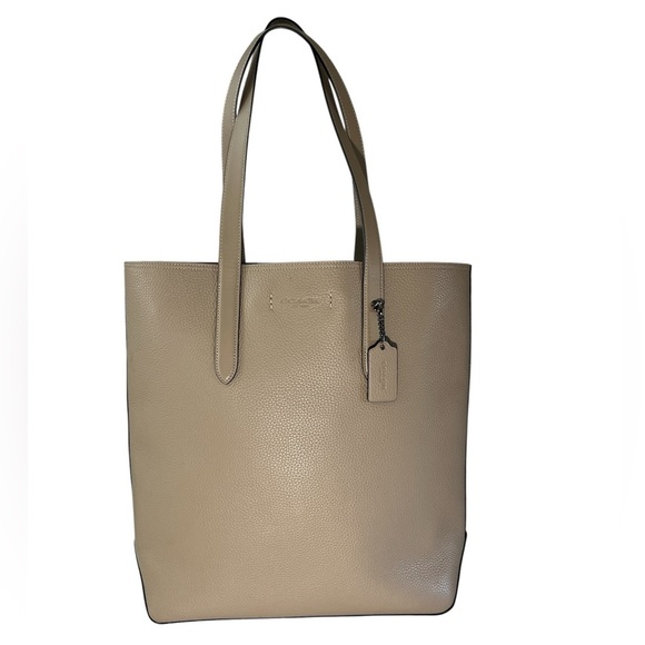 Coach Gotham Tote 34 Leather Bag C0239 Macadamia Pebbled Leather - Picture 3 of 16